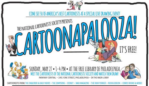 Experience Cartoonapalooza Sunday, May 27 at 1:00 p.m. at Parkway Central Library