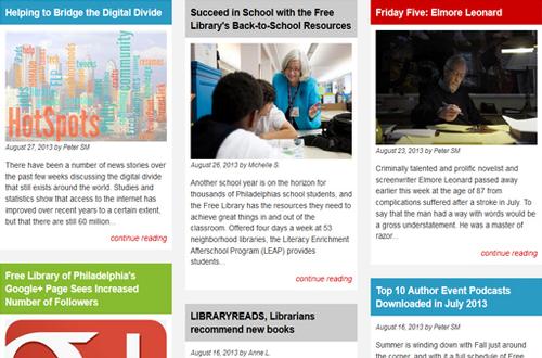 Free Library Blog Redesign