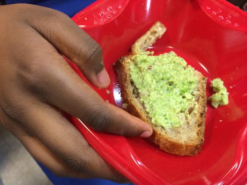  Broccoli-haters beware: our teens' broccoli pesto dip dish was delish!