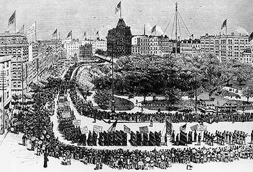 1st Labor Day Parade, Sept 5, 1882, NYC