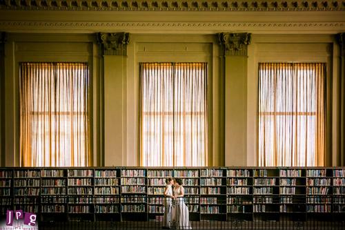 Happily Ever After... in the Stacks. Image credit: JPG Photography