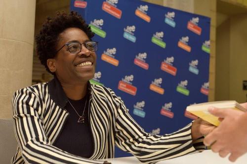 Renowned author Jacqueline Woodson will speak at the Parkway Central Library for the 2018 <i>One Book, One Philadelphia</i> Kickoff.