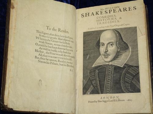 shakespeare first folio mark damon