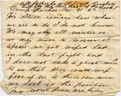 Letters from the Civil War era are one of the primary ways we know about what people endured.