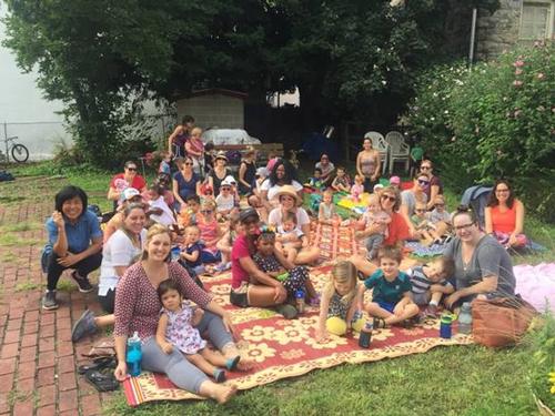 Stories, songs, and movement dazzled the kids and entertained the adults, all in the peaceful garden environment of Union Baptist Church, during a Storytime in the Garden event.