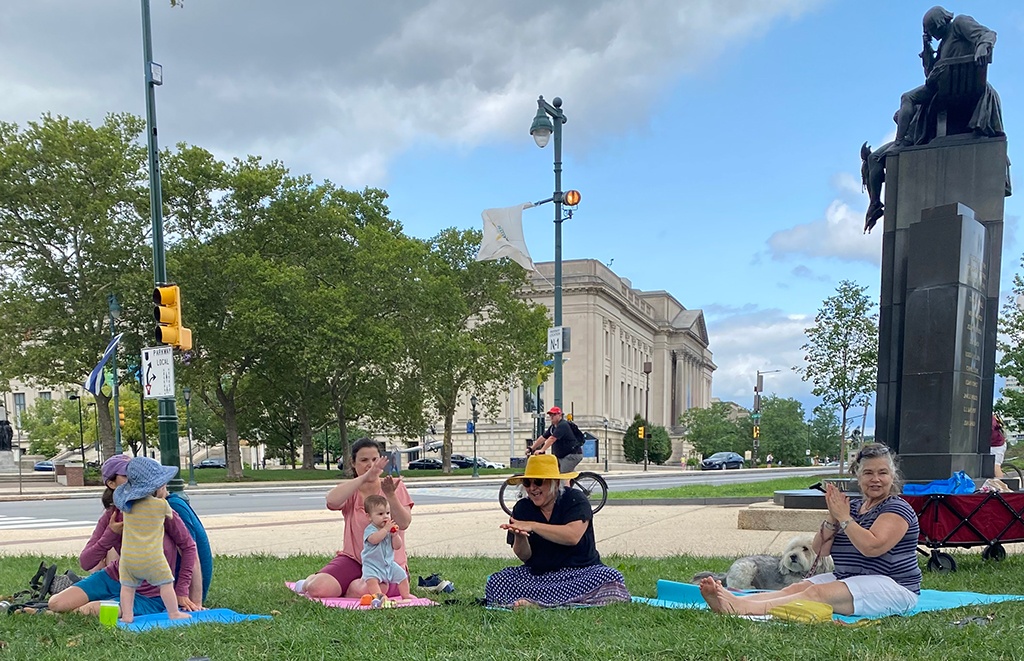 Yoga in the park!