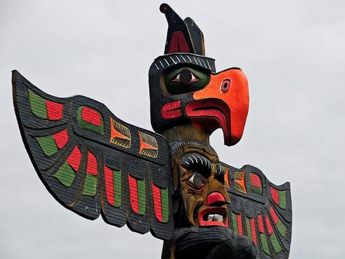 Thunderbird totem, Victoria, British Columbia