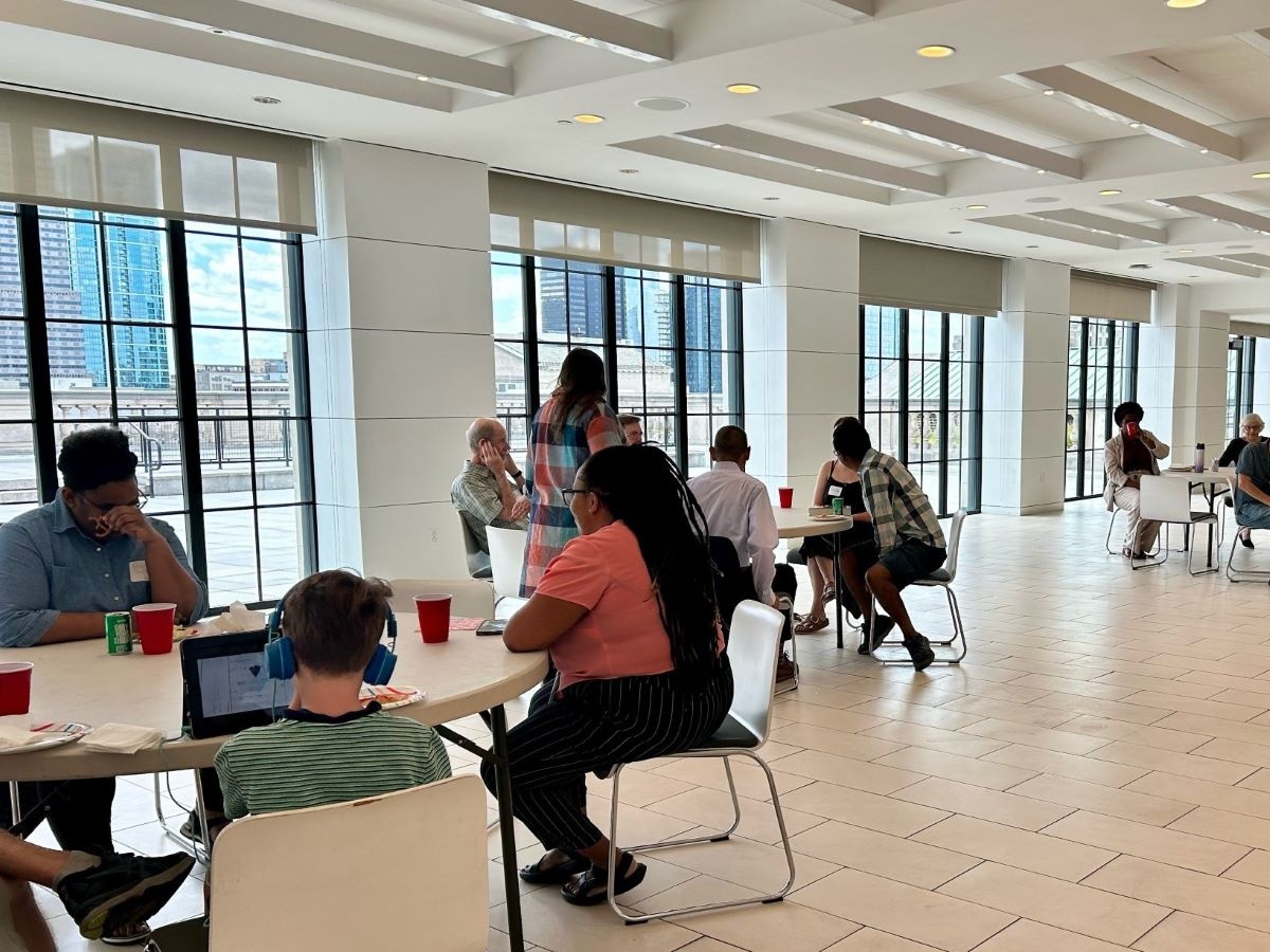 On Monday, June 24, Languages and Learning hosted our first-ever Volunteer Appreciation Celebration in the Skyline Room at Parkway Central Library.