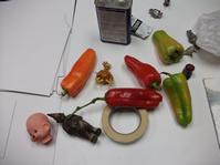 The items we could choose to paint. (We all picked peppers.)
