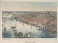 Bird's Eye View of Philadelphia Drawn from Nature and on Stone by J. Bachmann, ca. 1850, Rare Book Department, item AMER018501