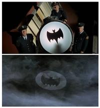 Chief O'Hara turning on the Bat-signal from Batman television show