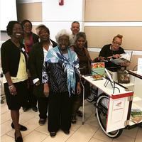 Actors from Living Well Theater at the Good Food for All Conference in Culinary LIteracy Center at Parkway Central Library.