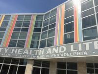 The facade of the soon-to-open Health and Literacy Center, which houses the new South Philadelphia Library