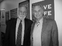 Tony Auth and Richard Dawkins