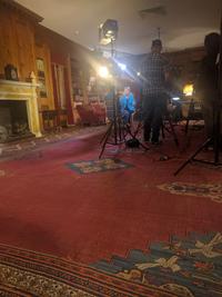 Filming in the Elkins Room
