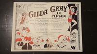 Playbill advertisement for a Gilda Gray performance