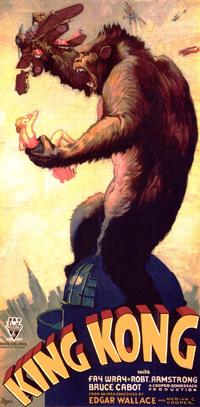 Poster for original King Kong film, 1933