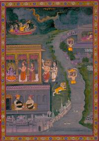 The Birth of Krishna | Rajasthan, India, ca. 1650-1700 | Lewis R7