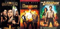 The Librarian: Quest for the Spear (2004), The Librarian: Return to King Solomon’s Mines (2006), and The Librarian: Curse of the Judas Chalice (2008)