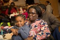 LaJohnya and her daughter, Aja, at the Celebration Dinner held at Honickman Learning Center