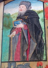 Saint Anthony the Great. Lewis E 175, folio 92 recto