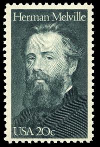 Herman Melville 20c U.S. stamp, issued on August 1, 1984