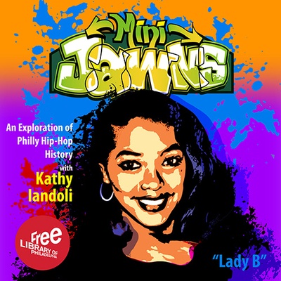 Mini Jawns episode featuring stylized image of Lady B
