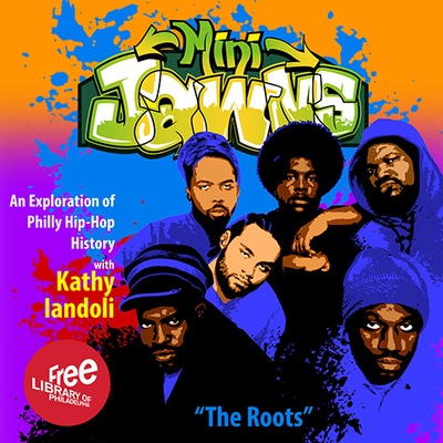 Mini Jawns episode featuring stylized image of The Roots