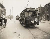 Overbrook Trolley (from the Free Library's Print and Picture Collection)