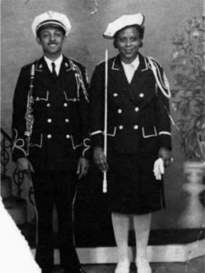 Percy, Sr, and Arlethia Heath, in their Elks uniforms, circa 1940