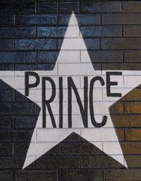 Prince star painted on side of legendary First Avenue rock club in downtown Minneapolis, MN
