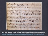 Weil ich Jesu Schäflein bin from C.S. Schropp Clavier und Singstücke, 1799