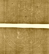 Lion en rampant Watermark, Borneman Manuscript 1