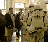 Storm Troopers Wait to Have Their Books Signed