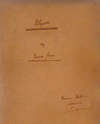 Ulysses manuscript cover page