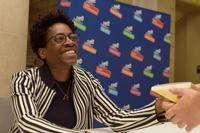 Renowned author Jacqueline Woodson will speak at the Parkway Central Library for the 2018 <i>One Book, One Philadelphia</i> Kickoff.