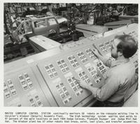 Master Computer Control Station in Chrysler's Windsor (Ontario) Assembly Plant, from the Automobile Reference Collection