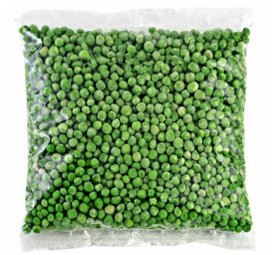 bag of frozen peas