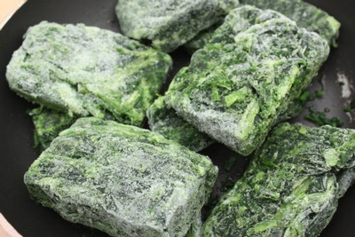 Frozen greens are great to keep on hand, for quick cooking veggies.