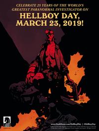 Saturday, March 23, 2019 marks the 25th anniversary of Hellboy and has been declared 