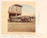 Horse-drawn streetcar, Ridge Avenue depot