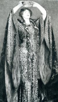 Portrait of actress Ellen Terry as Lady Macbeth