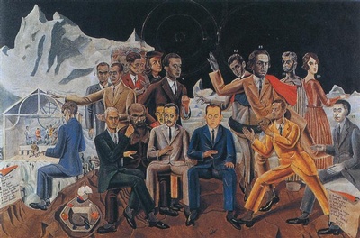 Max Ernst’s 1922 painting A Rendezvous of Friends