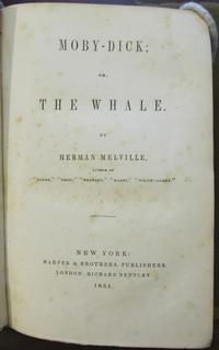 Nathaniel Hawthorne’s presentation copy of Moby-Dick. Collection of the Rosenbach, AL1 .M531mo 855.