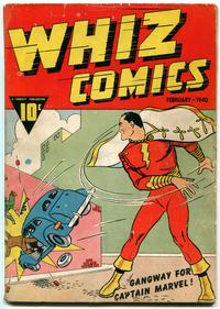 Shazam / Captain Marvel's 1st appearance was in Whiz Comics #2 (cover-dated Feb. 1940), published by Fawcett Comics.