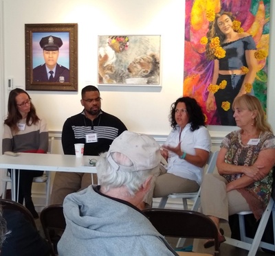 Panel discussion at Abington Arts Center