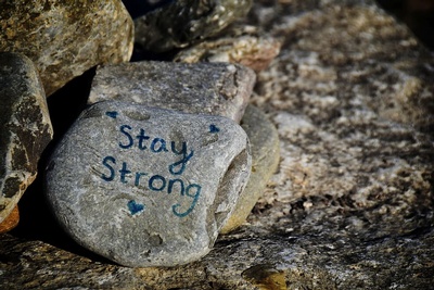 Stay Strong! Nature, wellness, and self-care rocks!