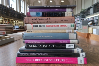Just a sample of some of the Surrealism and gender titles and resources available at Free Library.